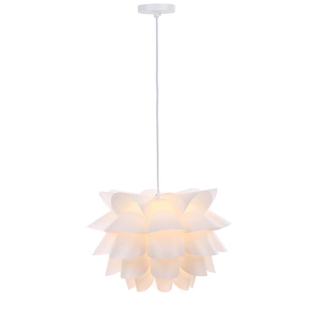 Safavieh Contemporary Design 1 Light White 17.25 Inch Pendant-White