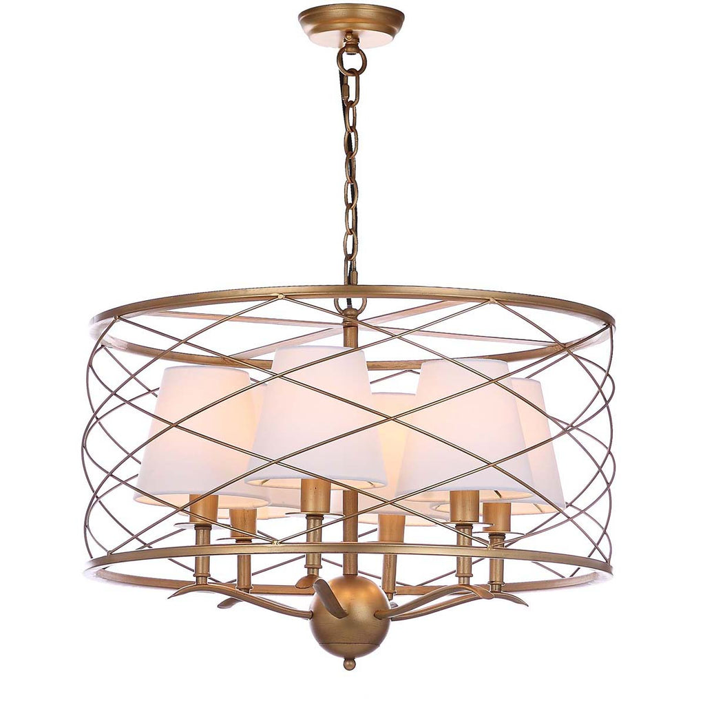 Safavieh Thea 25.25 Inch Dia Adjustable Pendant Lamp-Gold