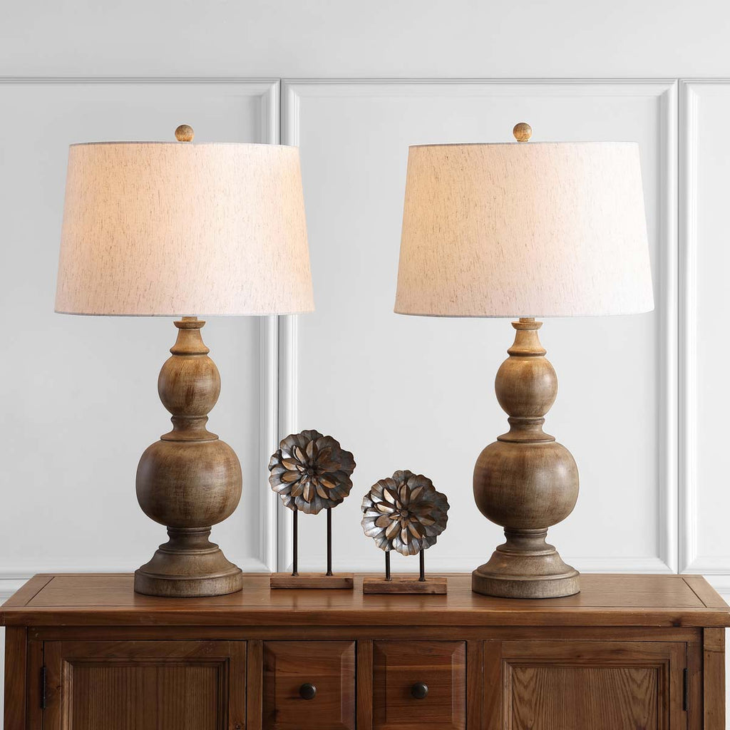 Safavieh Araceli 31.5 Inch H Table Lamp-Brown (Set of 2)