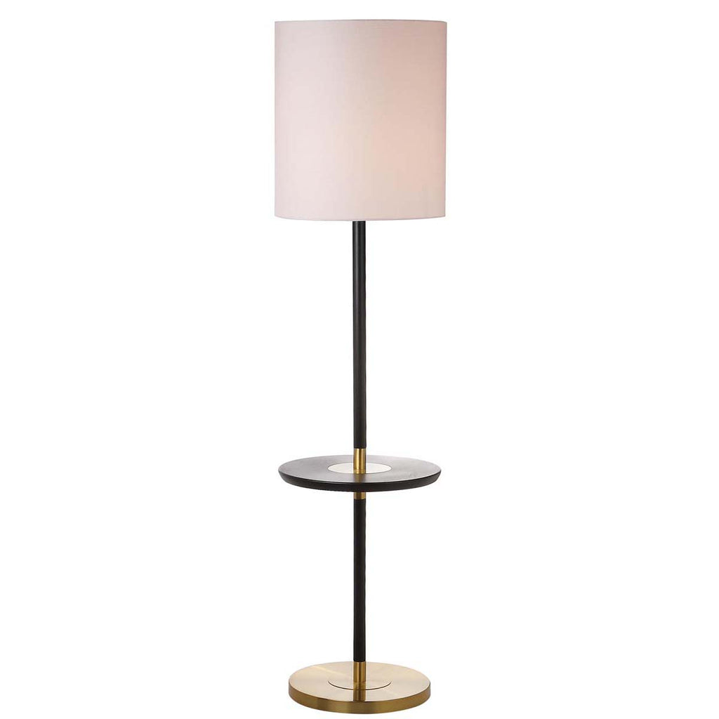 Safavieh Janell 65 Inch H End Table Floor Lamp-Black