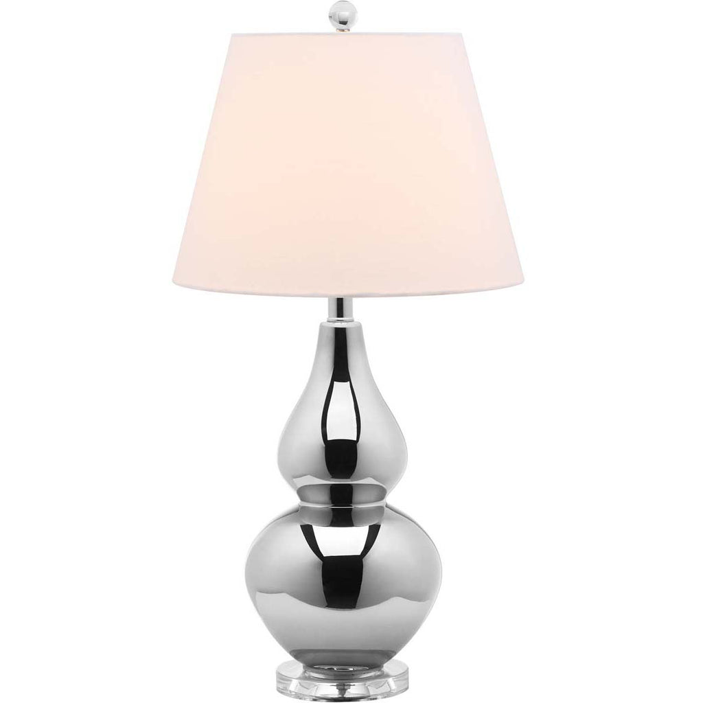 Safavieh Cybil 26 Inch H Double Gourd Lamp (Single) - Silver