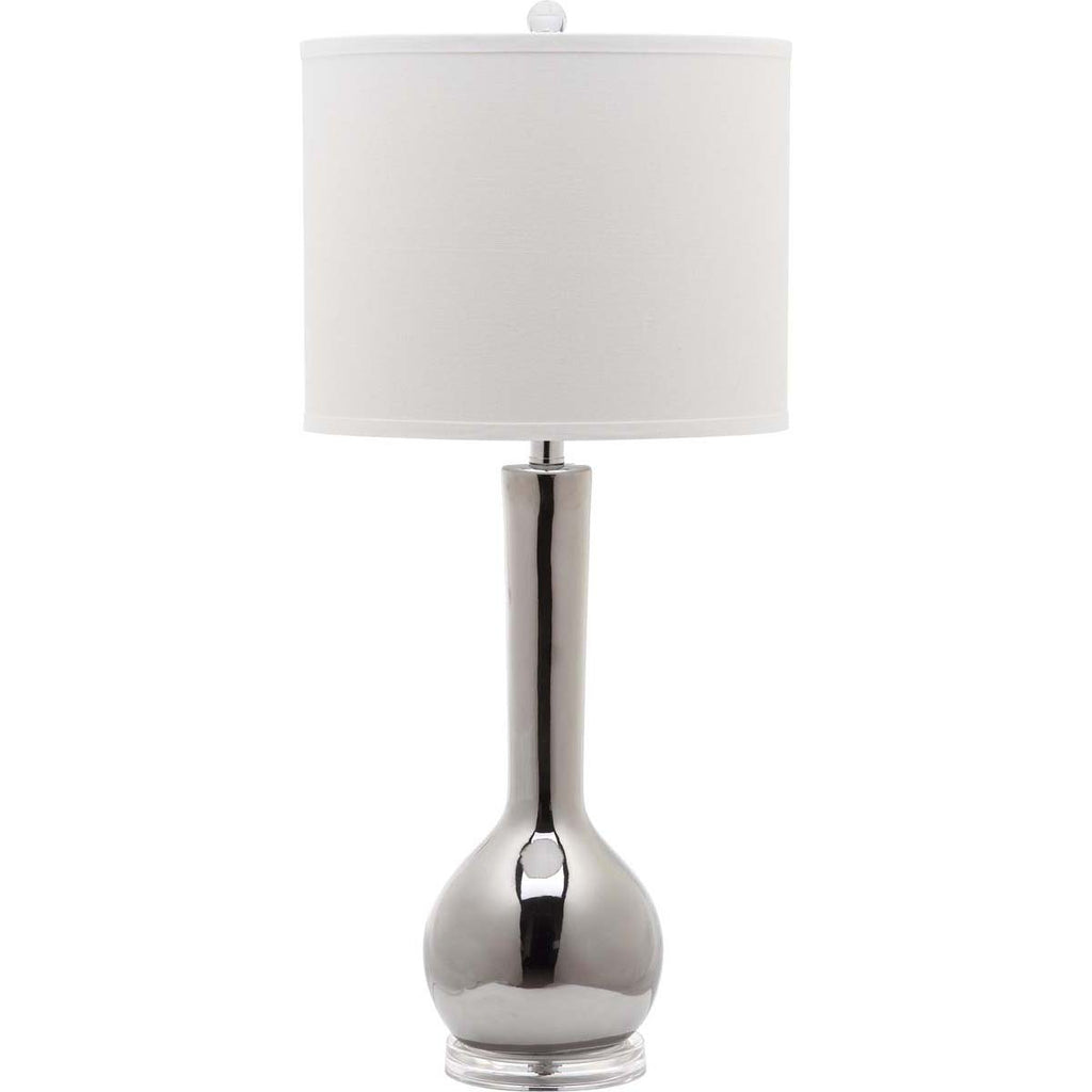 Safavieh Mae 30.5 Inch H Long Neck Ceramic Table Lamp - Silver