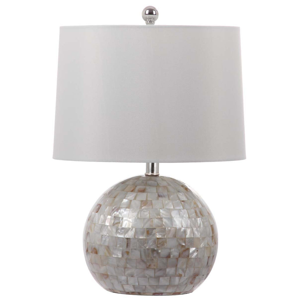 Safavieh Nikki 21 Inch H Shell Table Lamp-White