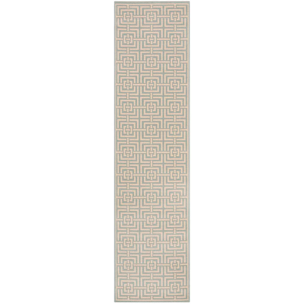 Safavieh Linden Rug Collection: LND128K - Aqua / Cream