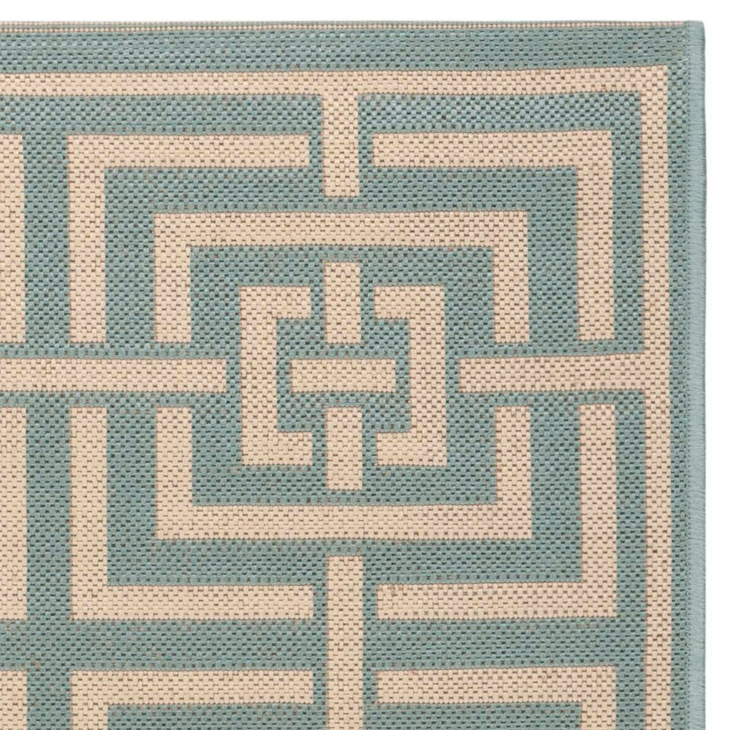 Safavieh Linden Rug Collection: LND128K - Aqua / Cream