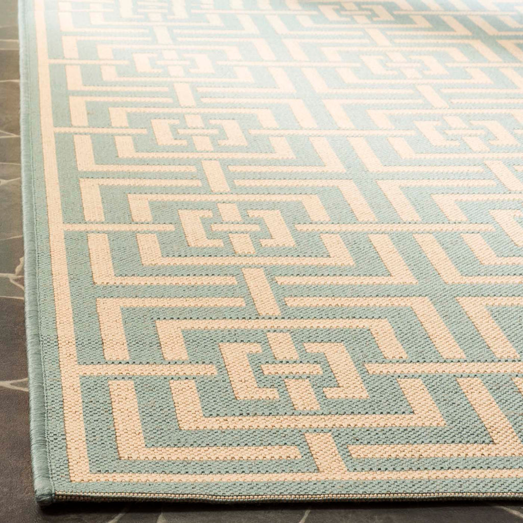 Safavieh Linden Rug Collection: LND128K - Aqua / Cream