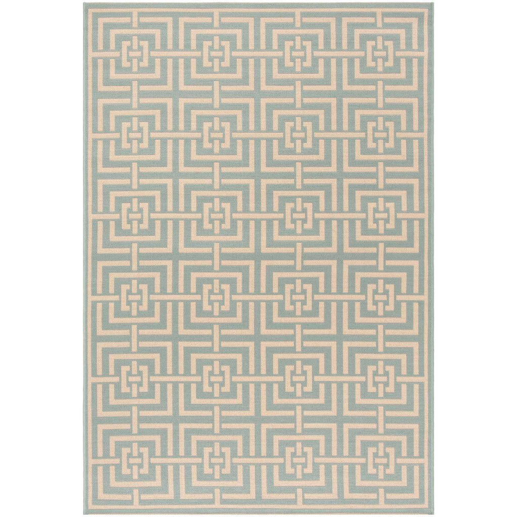 Safavieh Linden Rug Collection: LND128K - Aqua / Cream