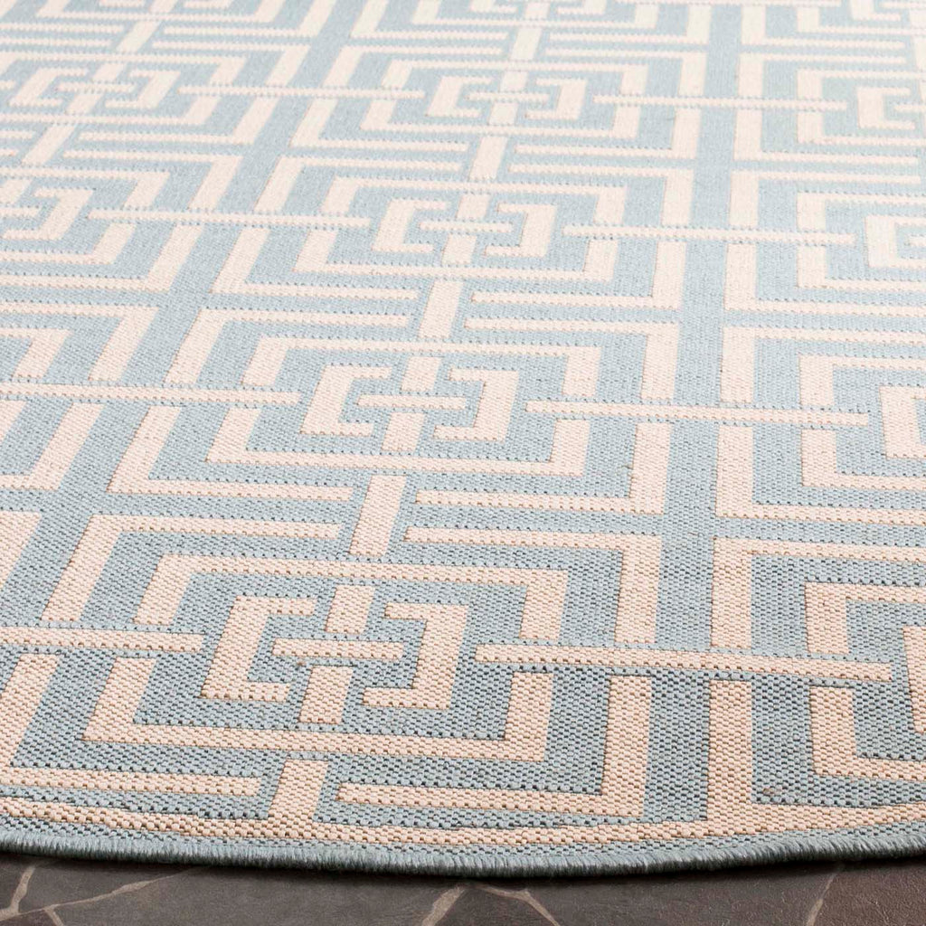 Safavieh Linden Rug Collection: LND128K - Aqua / Cream