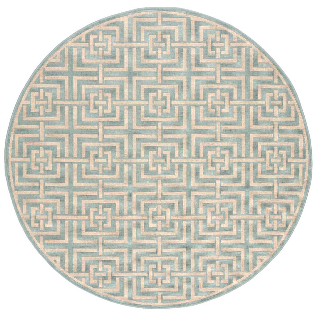 Safavieh Linden Rug Collection: LND128K - Aqua / Cream