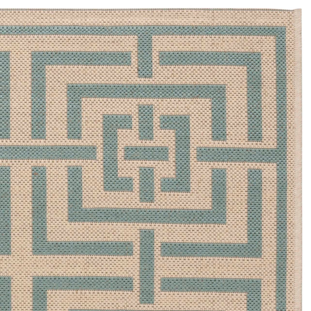 Safavieh Linden Rug Collection: LND128L - Cream / Aqua