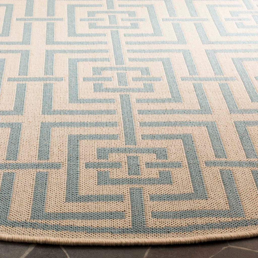 Safavieh Linden Rug Collection: LND128L - Cream / Aqua