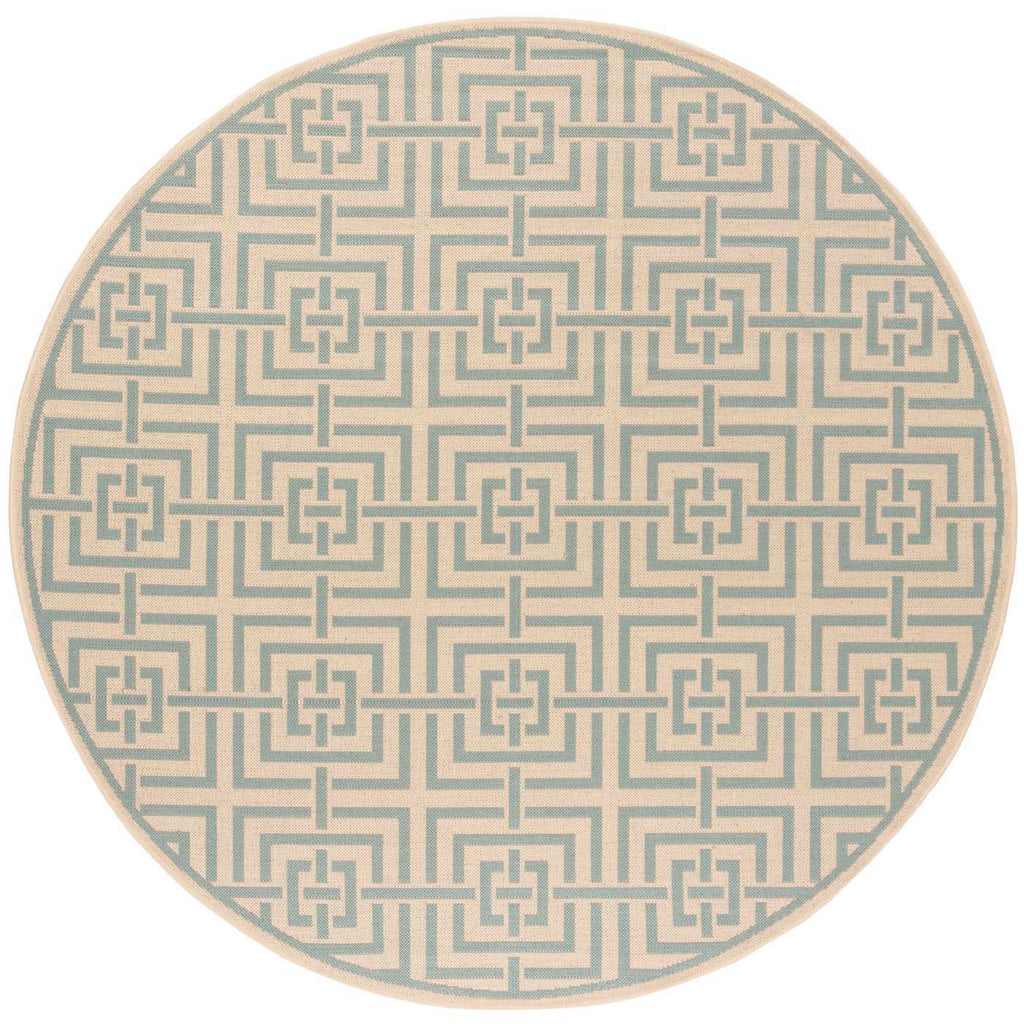 Safavieh Linden Rug Collection: LND128L - Cream / Aqua