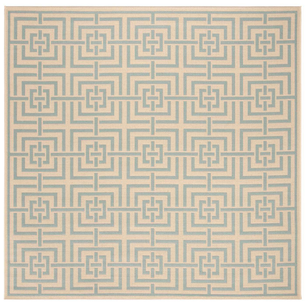 Safavieh Linden Rug Collection: LND128L - Cream / Aqua