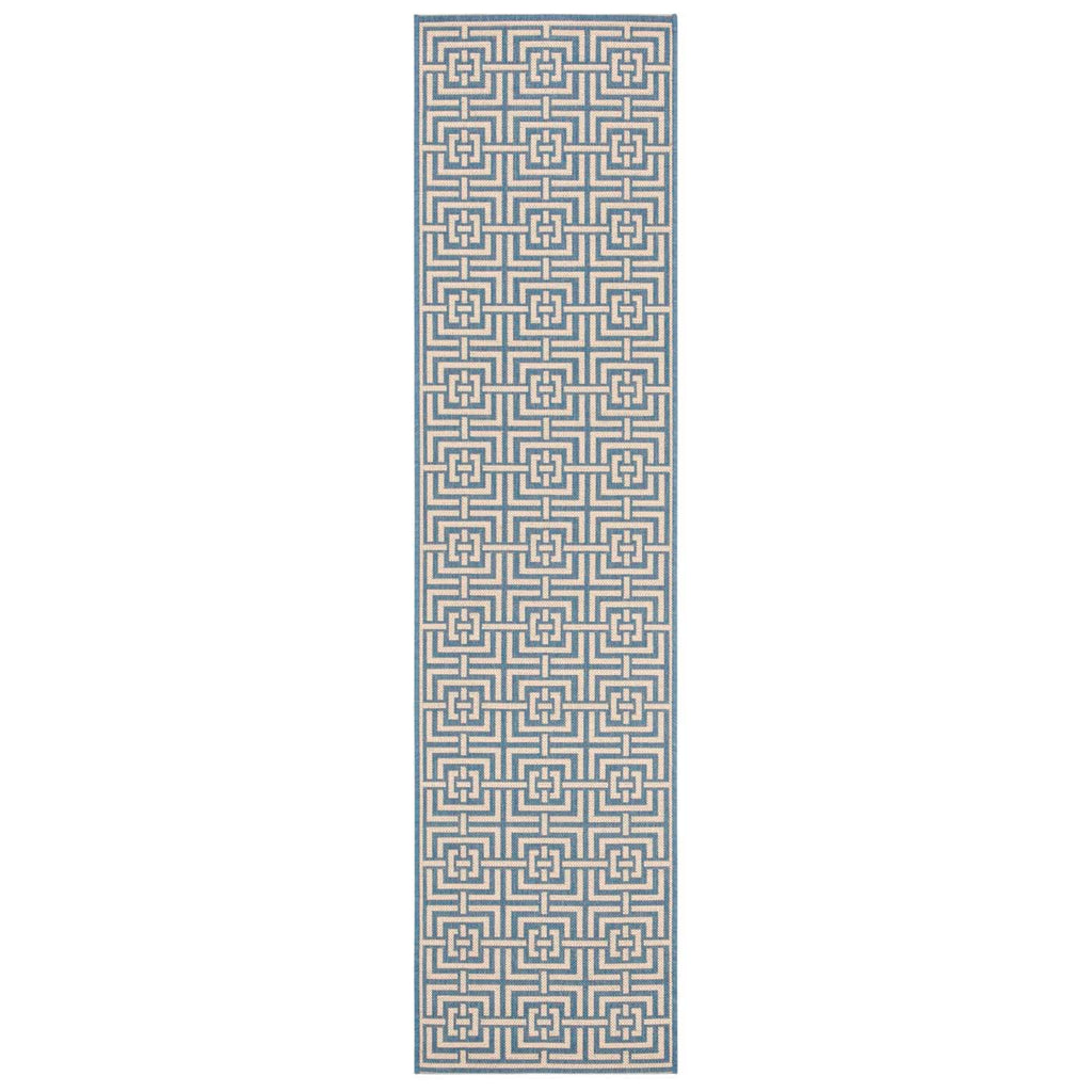 Safavieh Linden Rug Collection: LND128M - Blue / Creme