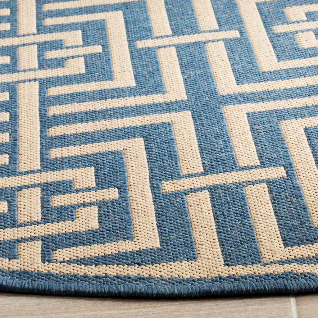 Safavieh Linden Rug Collection: LND128M - Blue / Creme