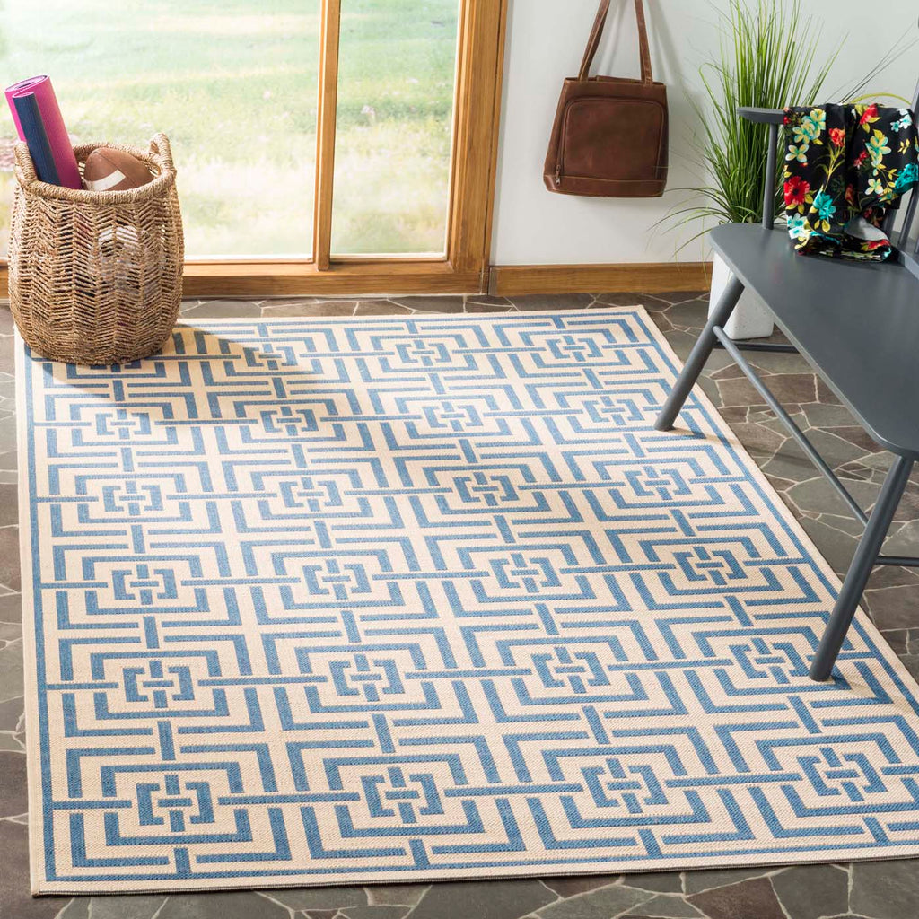 Safavieh Linden Rug Collection: LND128N - Cream / Blue