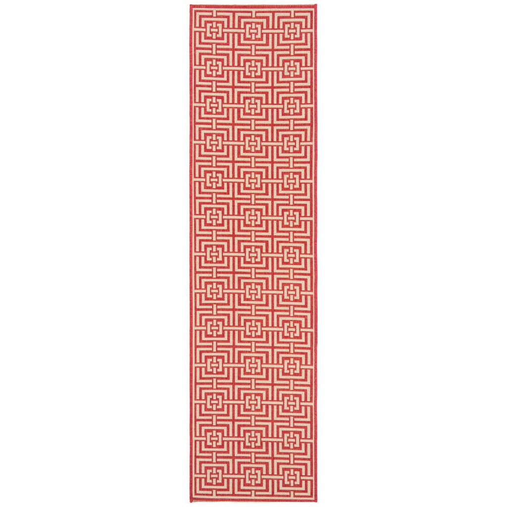 Safavieh Linden Rug Collection: LND128Q - Red / Creme