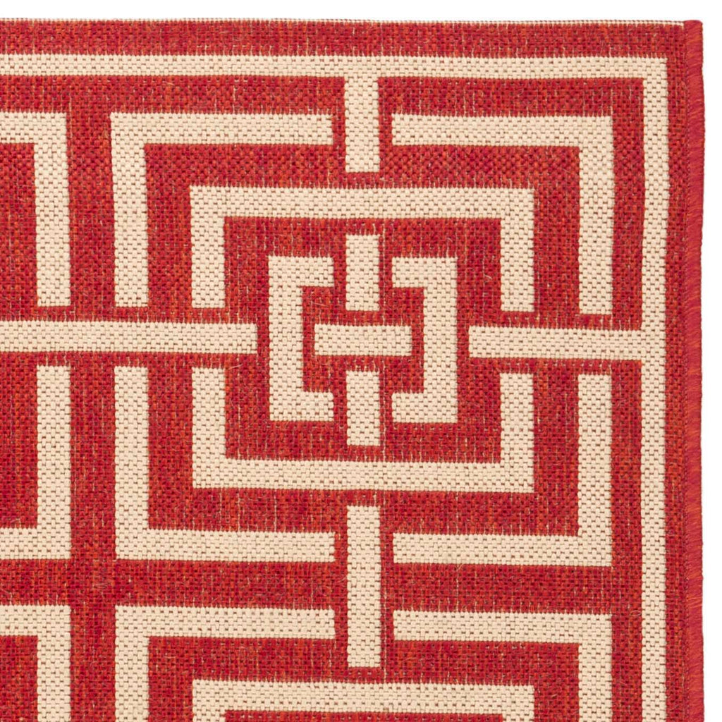 Safavieh Linden Rug Collection: LND128Q - Red / Creme