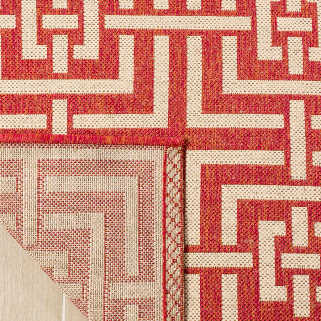 Safavieh Linden Rug Collection: LND128Q - Red / Creme