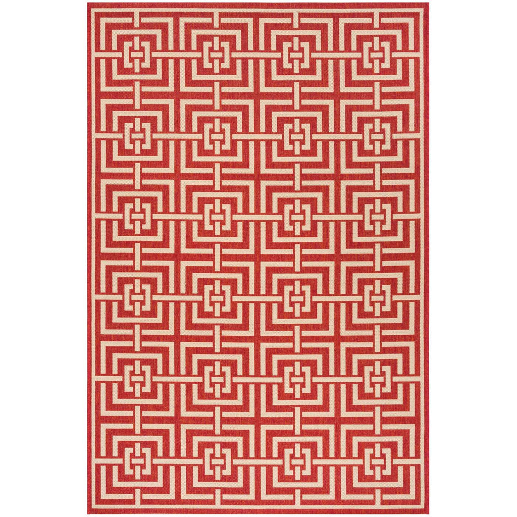 Safavieh Linden Rug Collection: LND128Q - Red / Creme