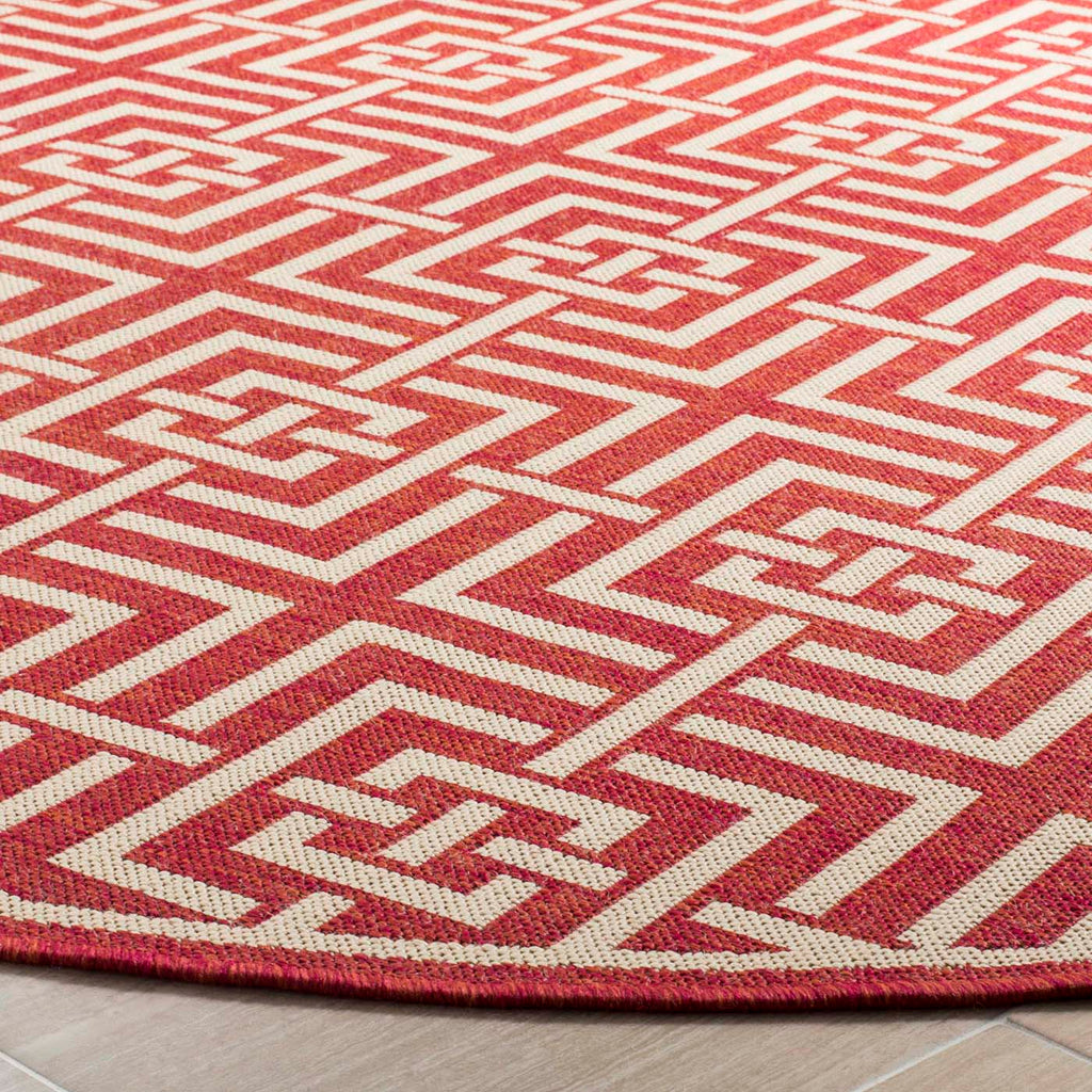 Safavieh Linden Rug Collection: LND128Q - Red / Creme