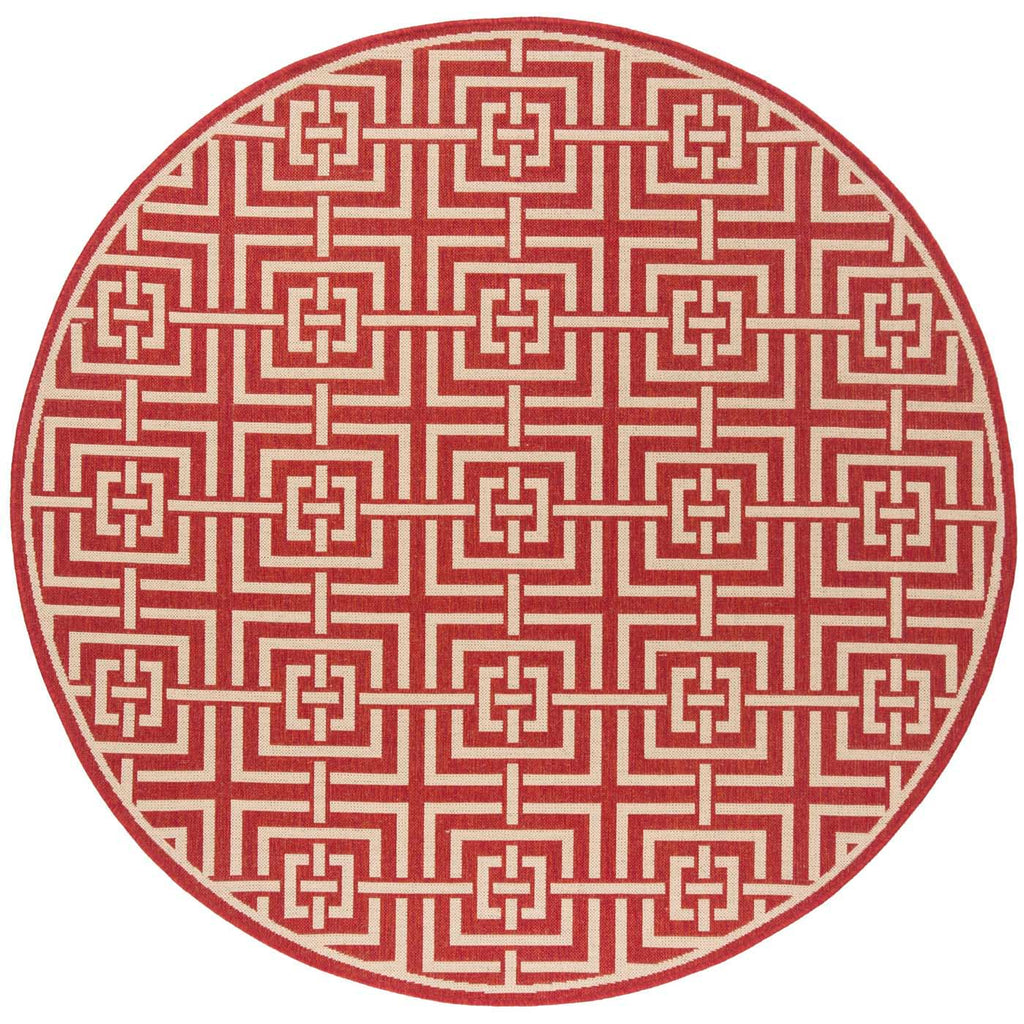 Safavieh Linden Rug Collection: LND128Q - Red / Creme