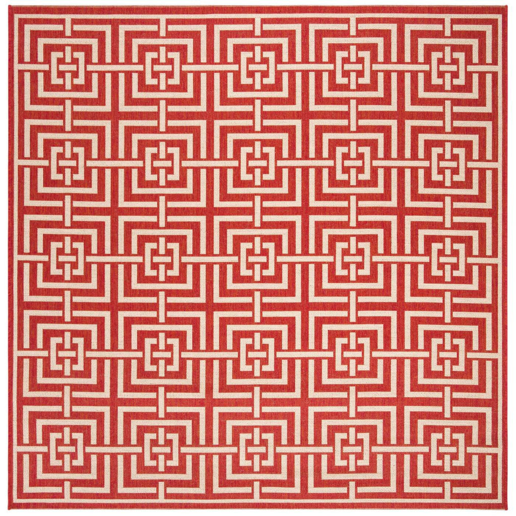 Safavieh Linden Rug Collection: LND128Q - Red / Creme