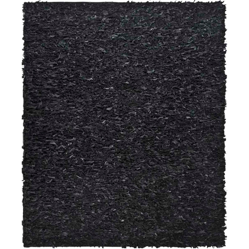 Safavieh Leather Shag Rug Collection LSG511A - Black