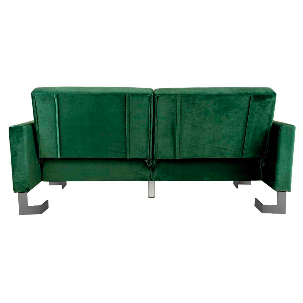 Safavieh Tribeca Foldable Sofa Bed - Emerald / Steel