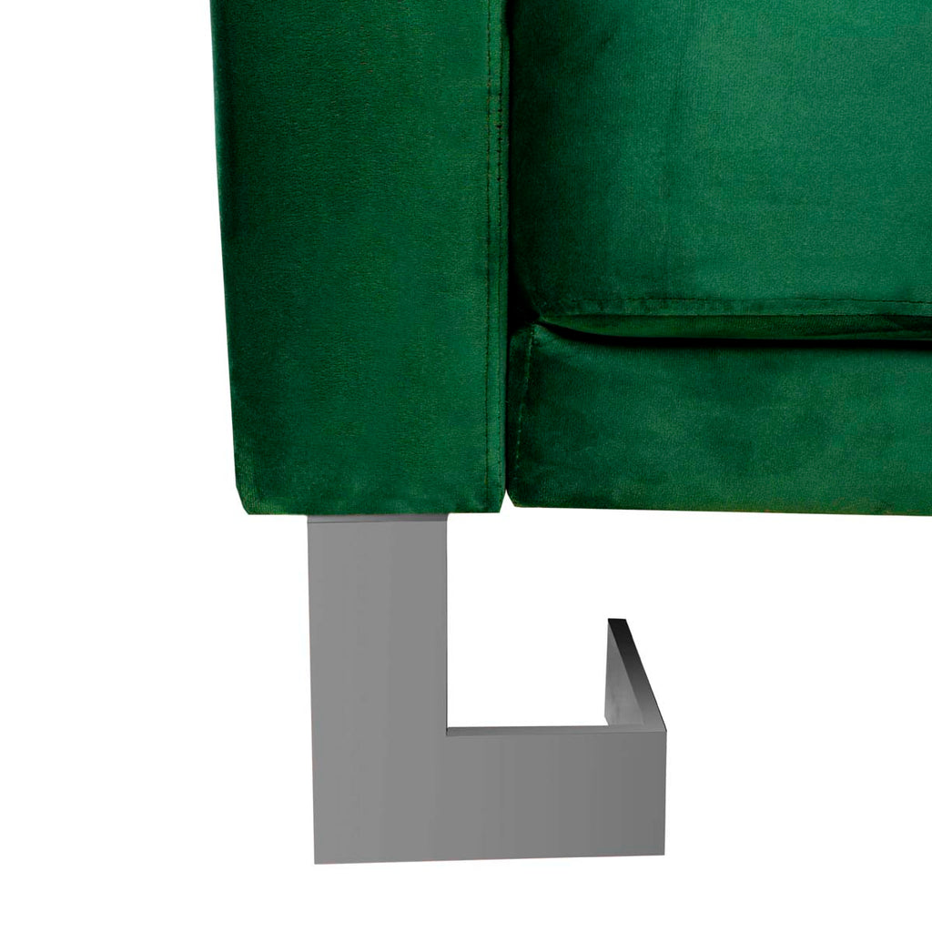 Safavieh Tribeca Foldable Sofa Bed - Emerald / Steel