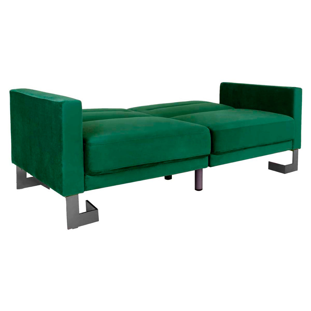 Safavieh Tribeca Foldable Sofa Bed - Emerald / Steel