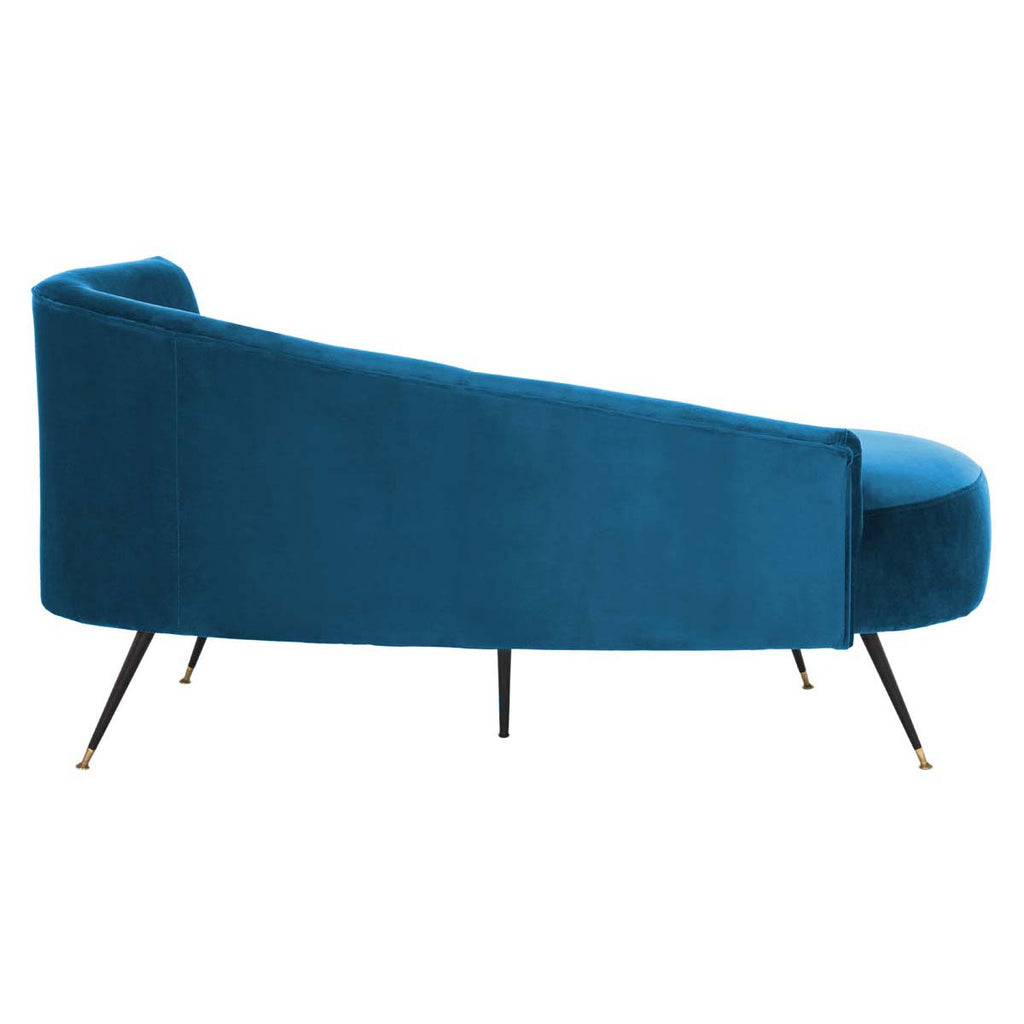 Safavieh Evangeline Parisian Settee - Navy / Black