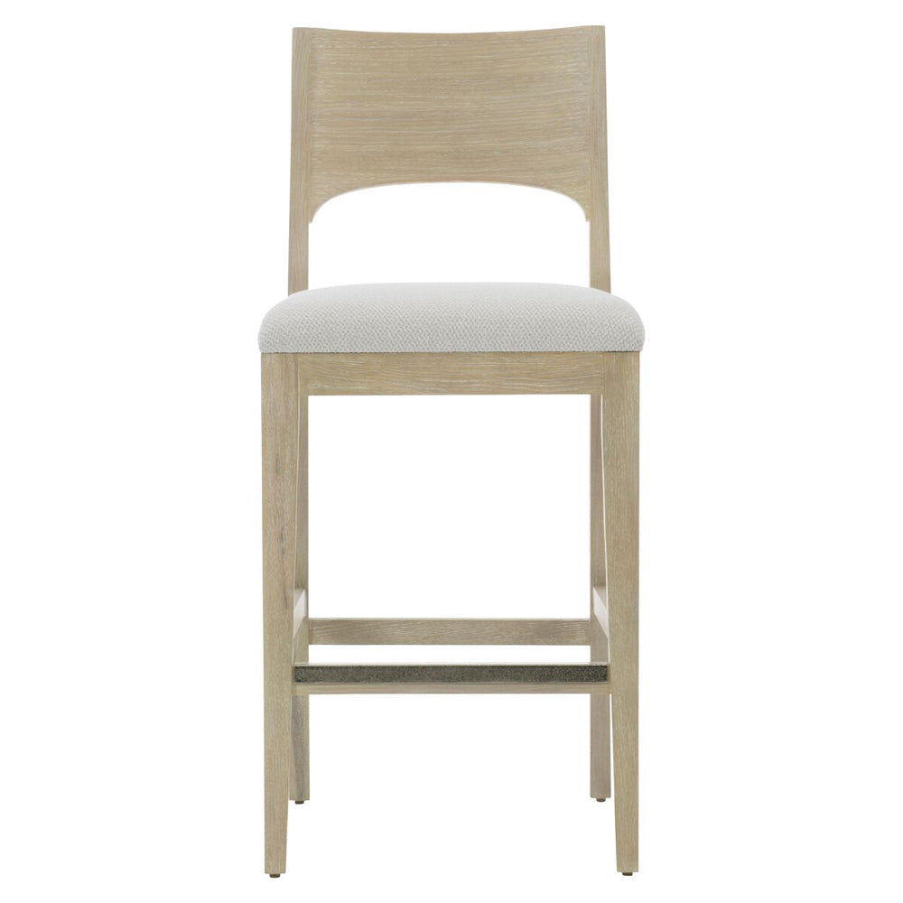 Solaria Wood Back Bar Stool In Fabric B581 | Bernhardt Furniture - 310588