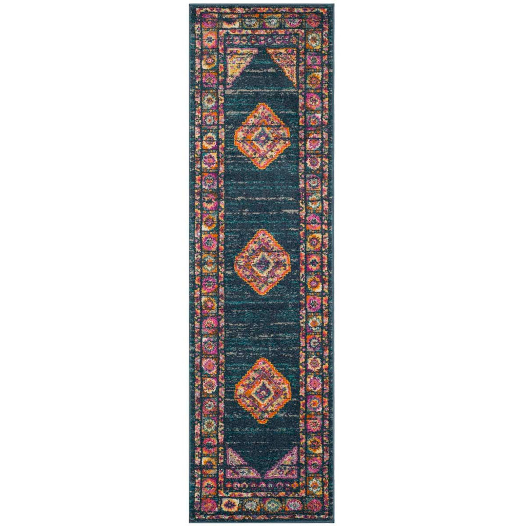 Safavieh Madison Rug Collection MAD133C - Blue / Fuchsia