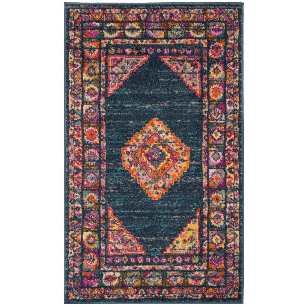 Safavieh Madison Rug Collection MAD133C - Blue / Fuchsia