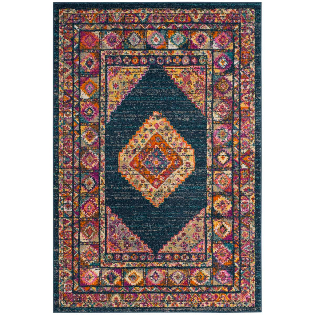 Safavieh Madison Rug Collection MAD133C - Blue / Fuchsia