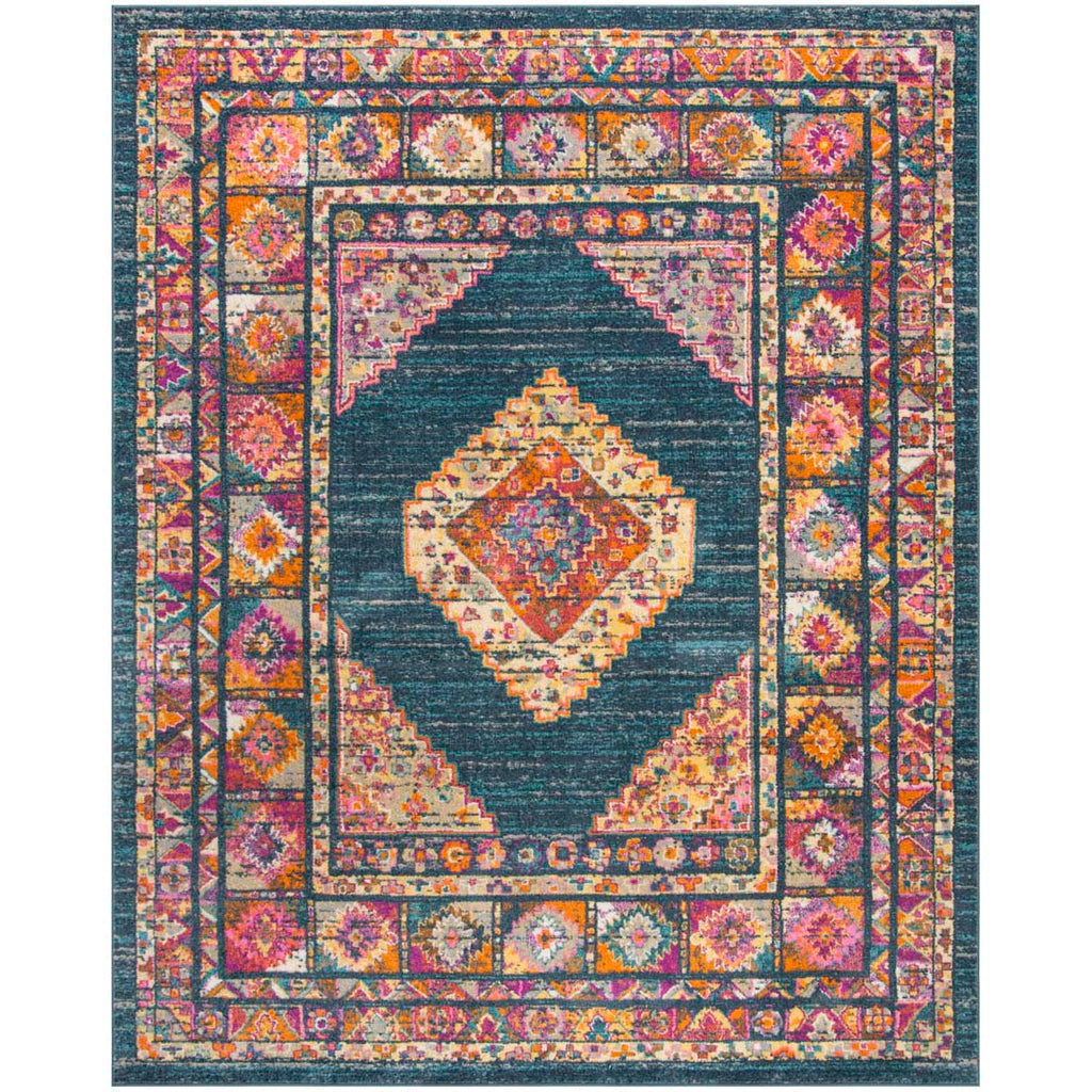 Safavieh Madison Rug Collection MAD133C - Blue / Fuchsia