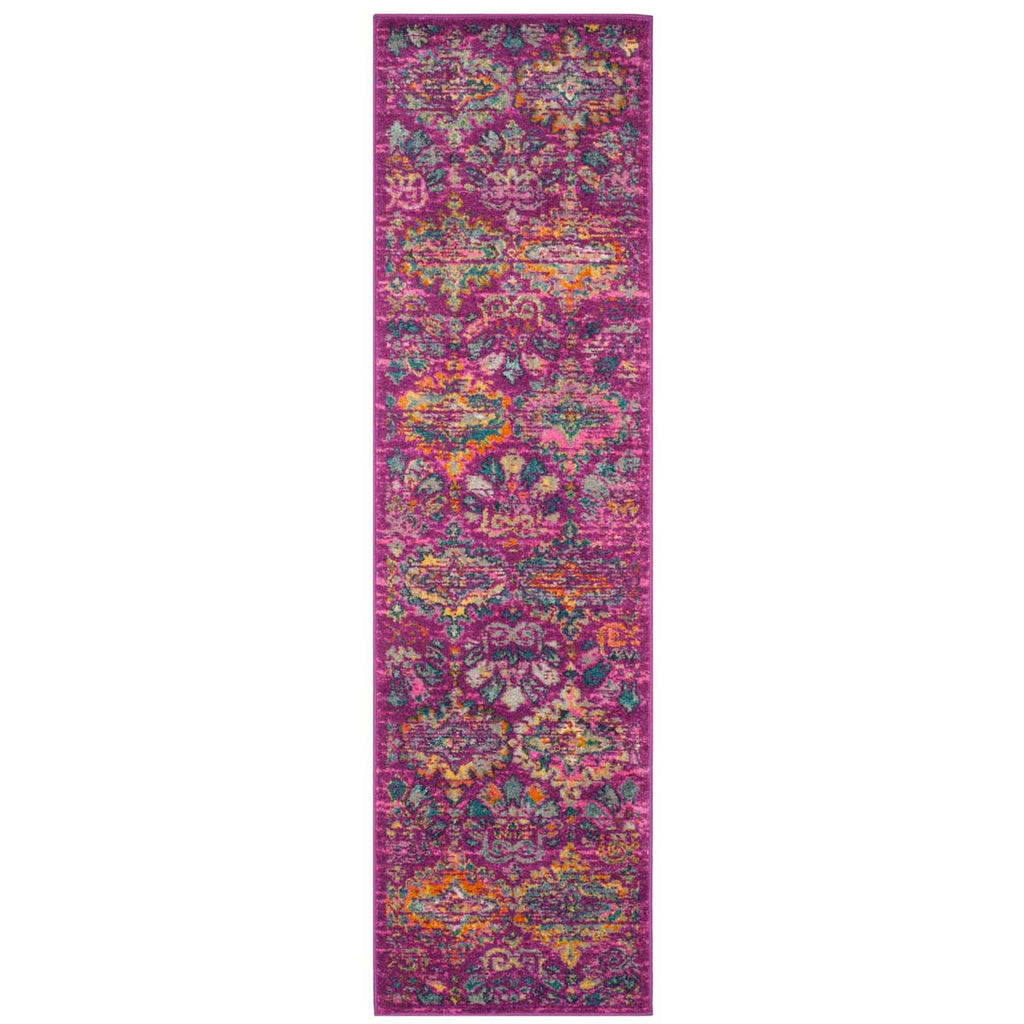 Safavieh Madison Rug Collection MAD144F - Fuchsia / Blue