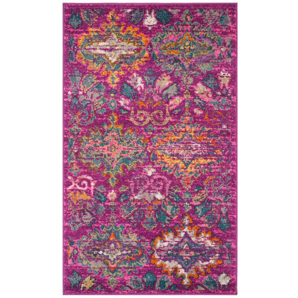 Safavieh Madison Rug Collection MAD144F - Fuchsia / Blue