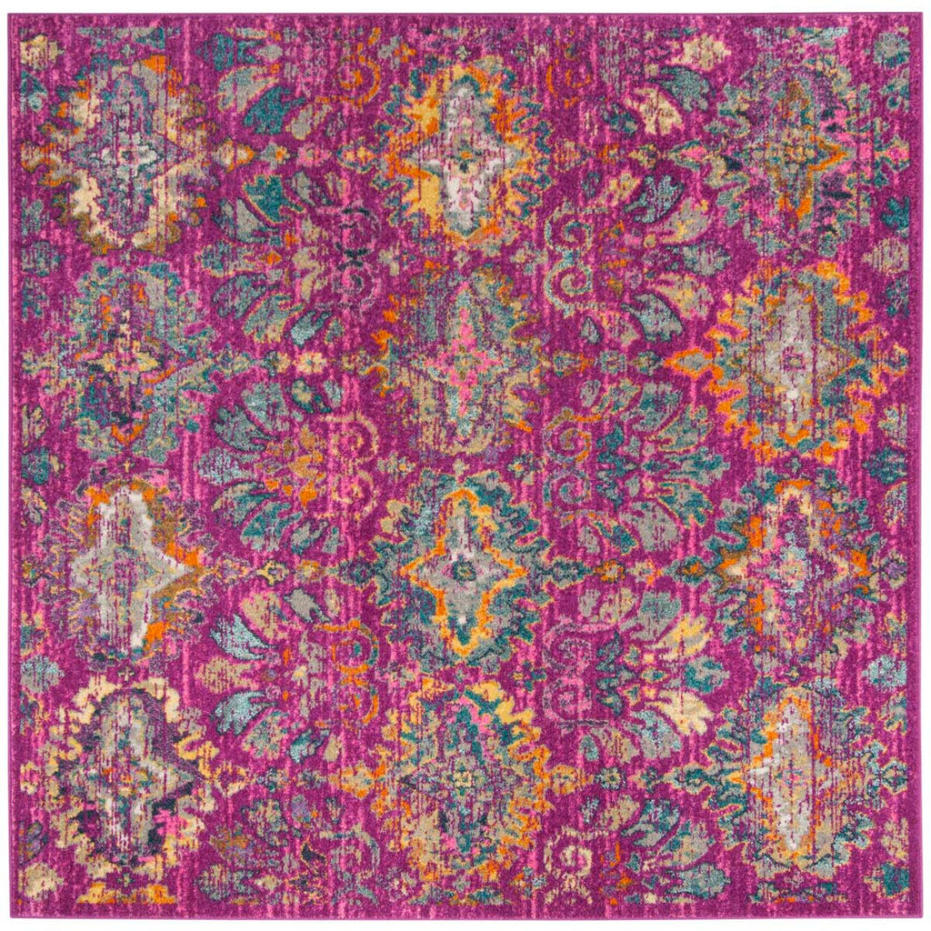 Safavieh Madison Rug Collection MAD144F - Fuchsia / Blue