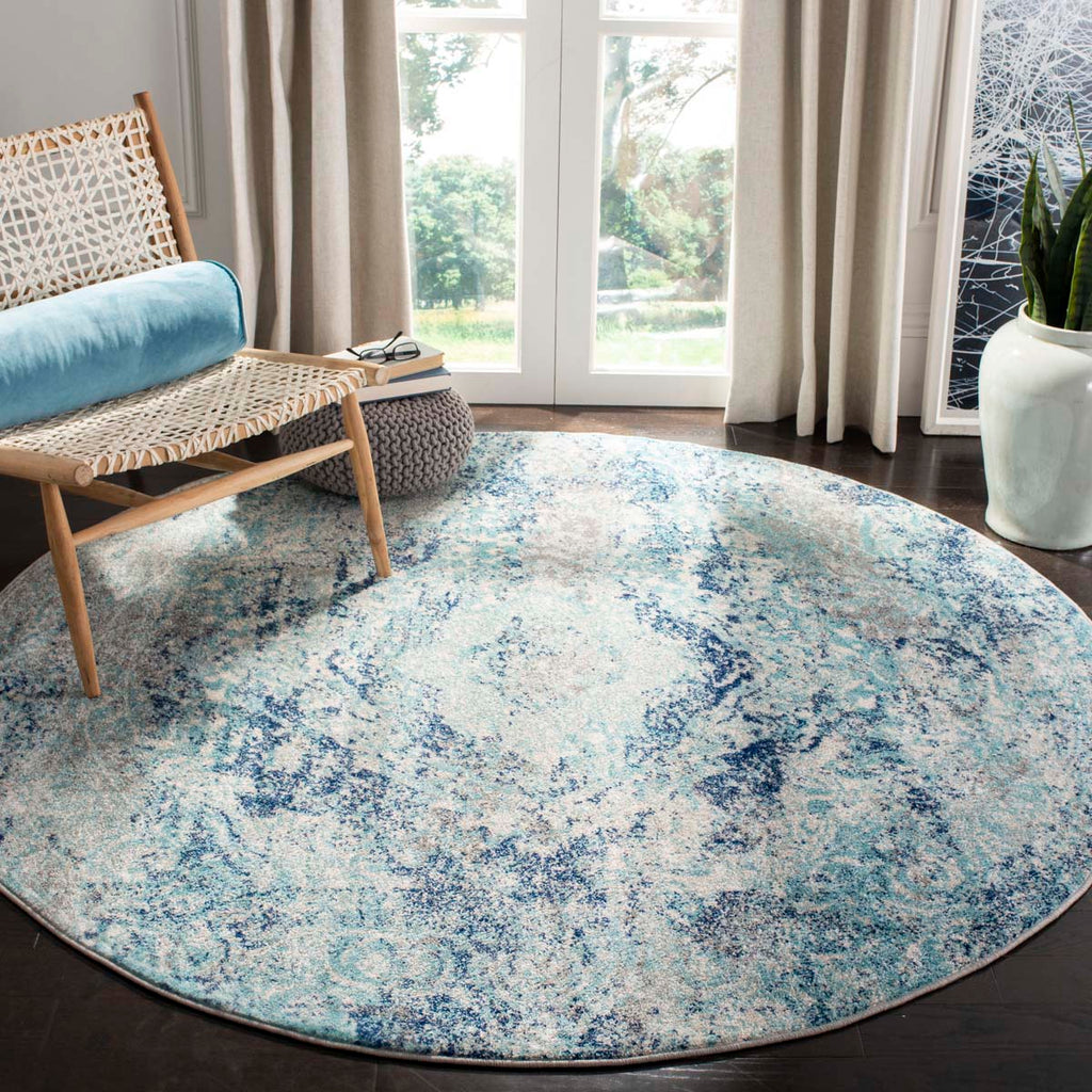 Safavieh Madison Rug Collection MAD152M - Ivory / Blue