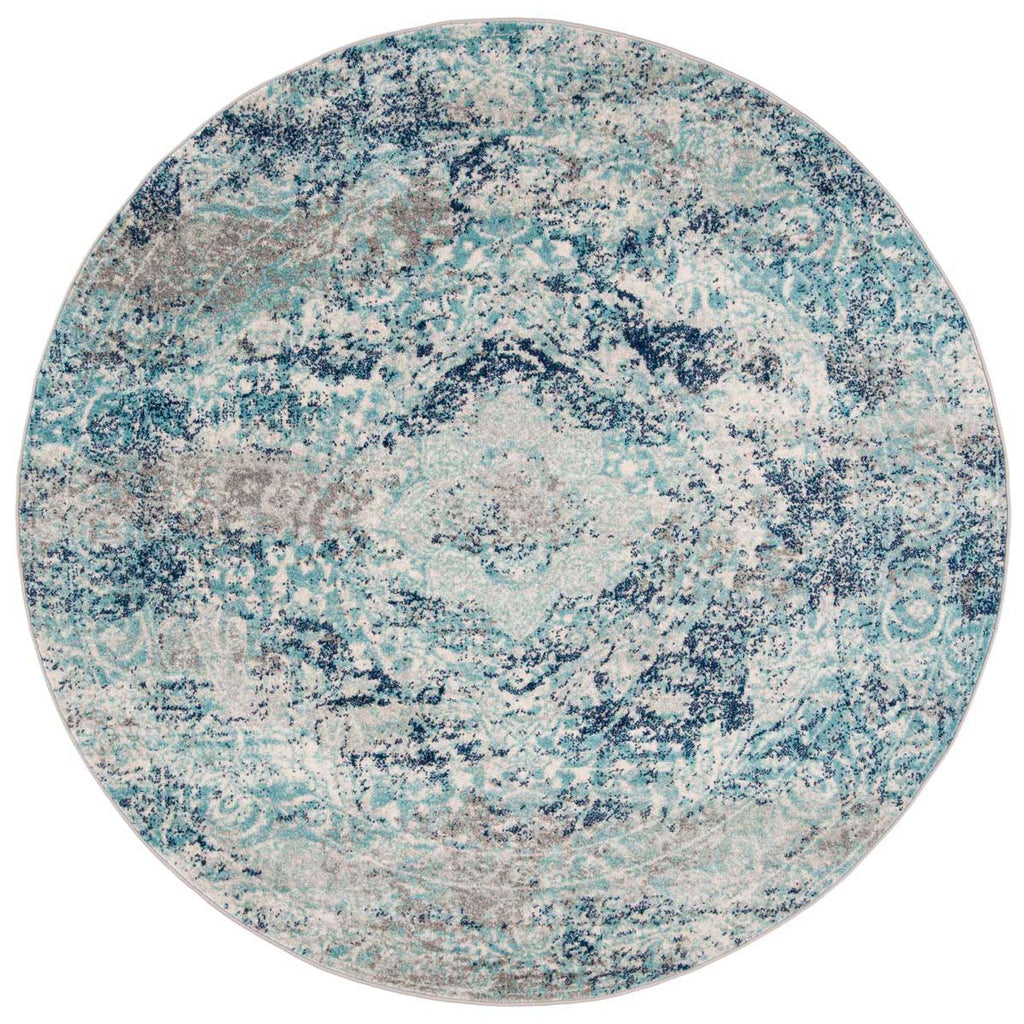 Safavieh Madison Rug Collection MAD152M - Ivory / Blue