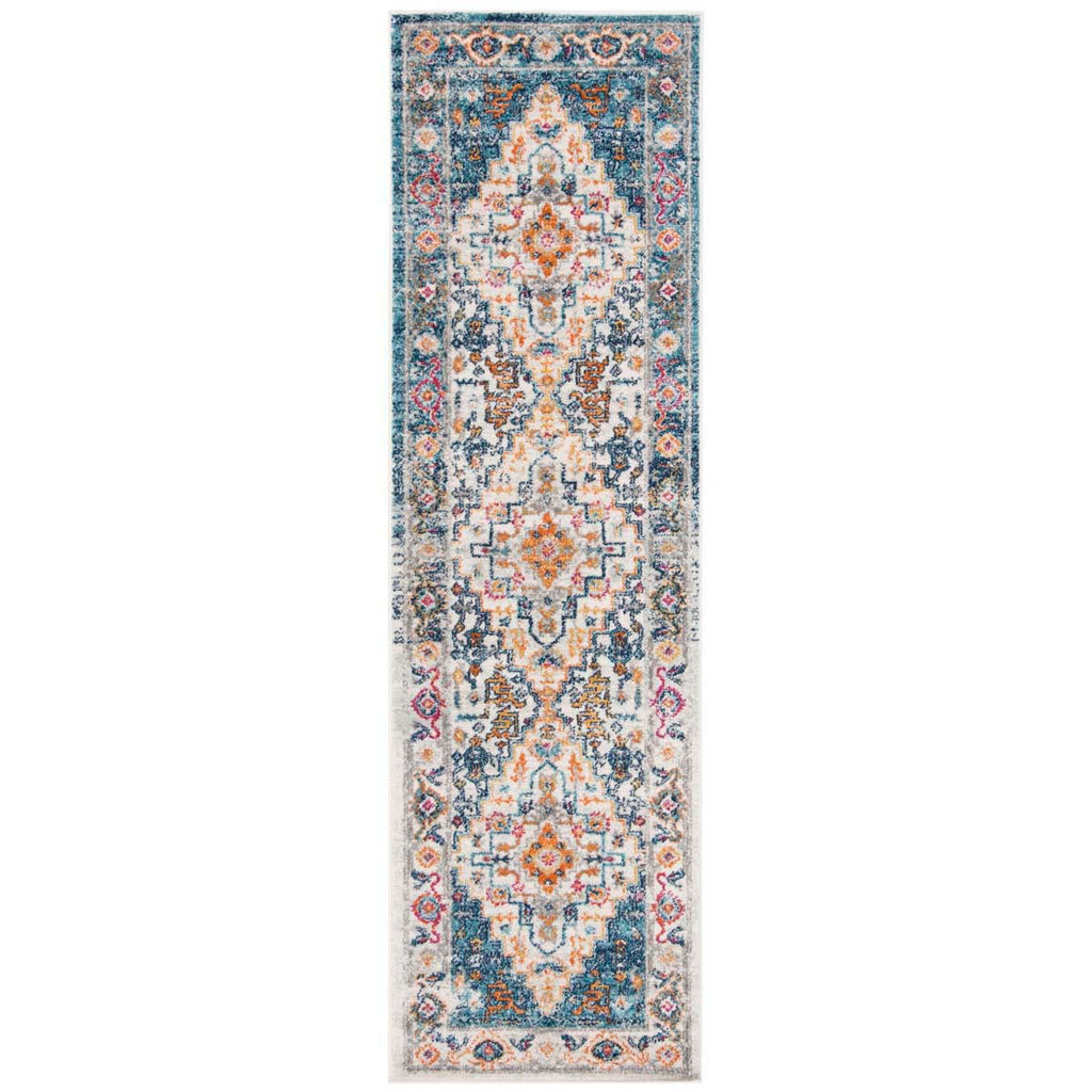 Safavieh Madison Rug Collection MAD156K - Turquoise / Ivory