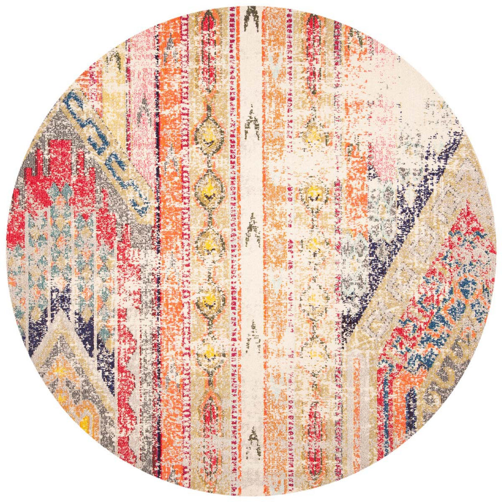 Safavieh Madison 400 Rug Collection MAD422G - Grey / Orange