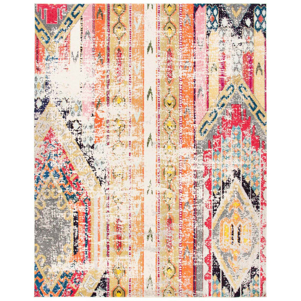 Safavieh Madison 400 Rug Collection MAD422G - Grey / Orange