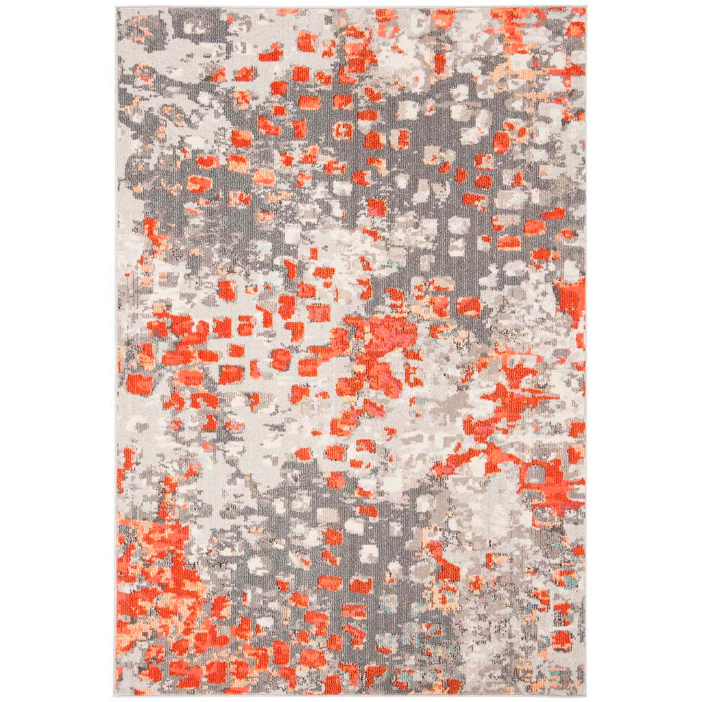 Safavieh Madison 400 Rug Collection MAD425H - Grey / Orange