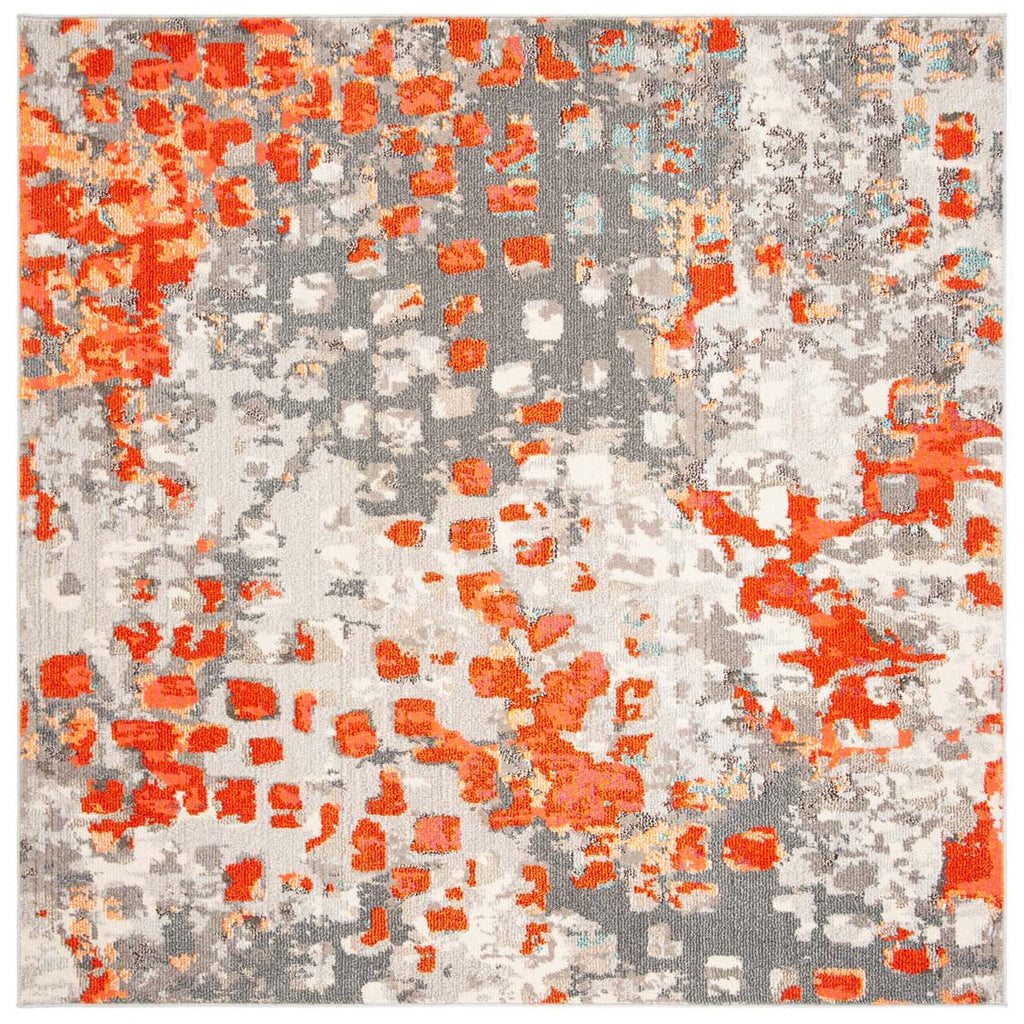 Safavieh Madison 400 Rug Collection MAD425H - Grey / Orange