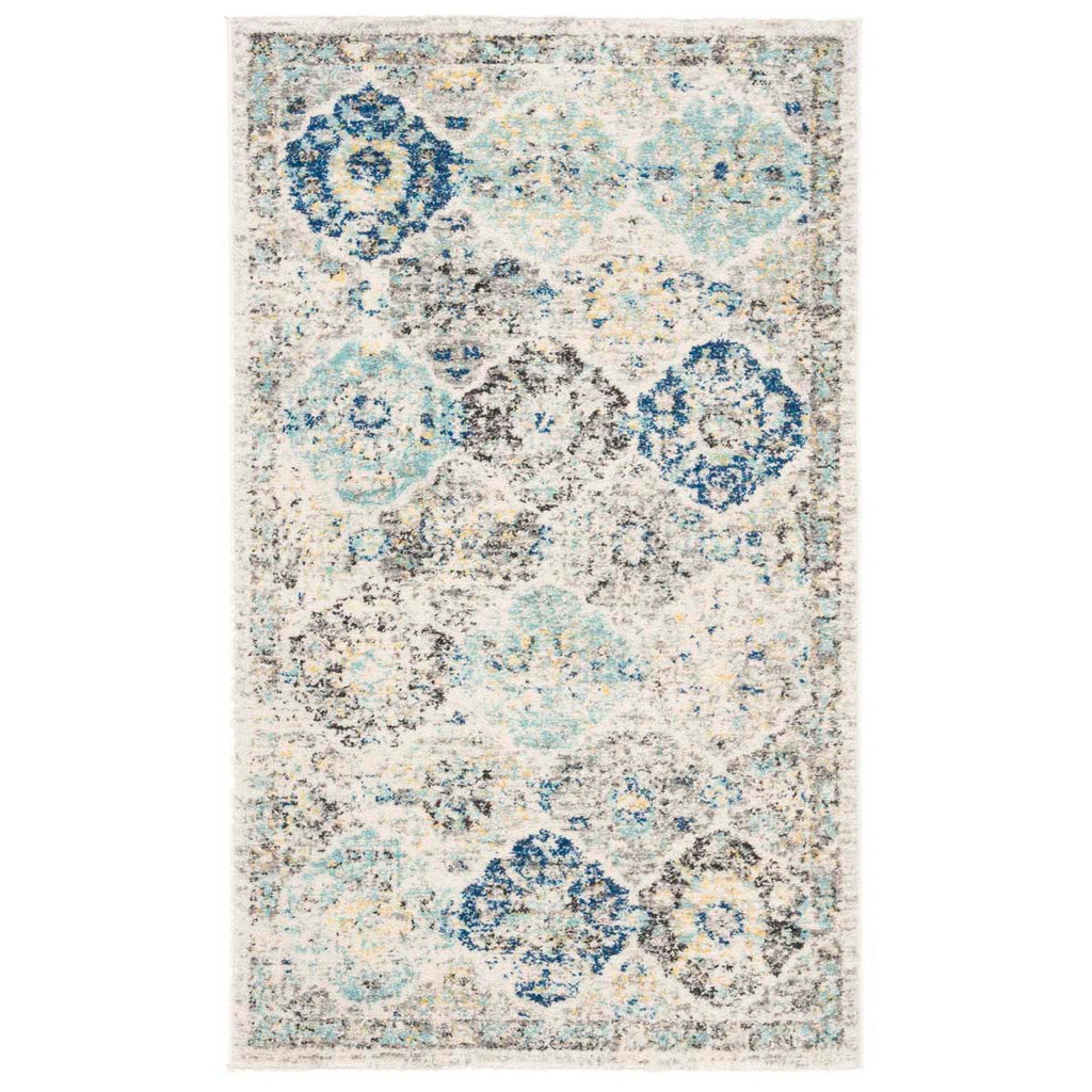 Safavieh Madison Rug Collection MAD611A - Ivory / Aqua