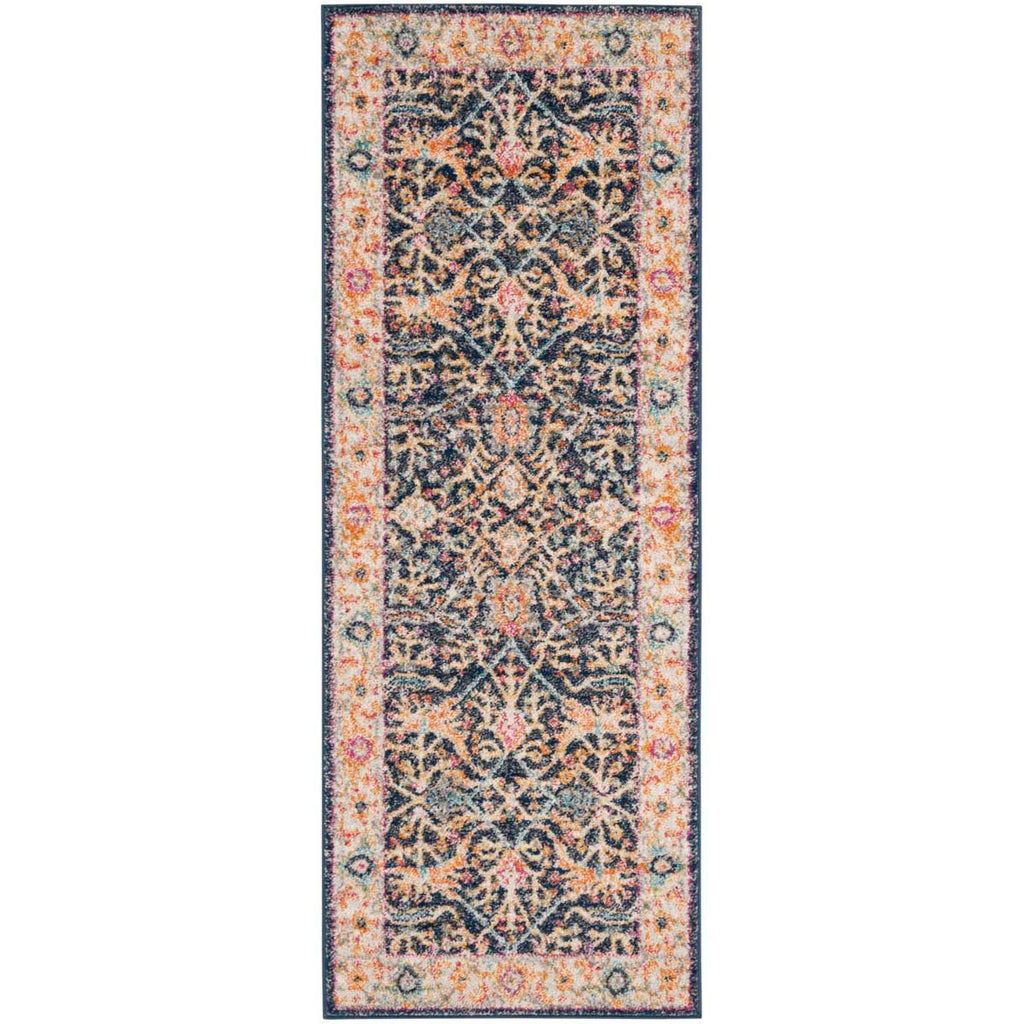 Safavieh Madison Rug Collection MAD612D - Navy / Creme