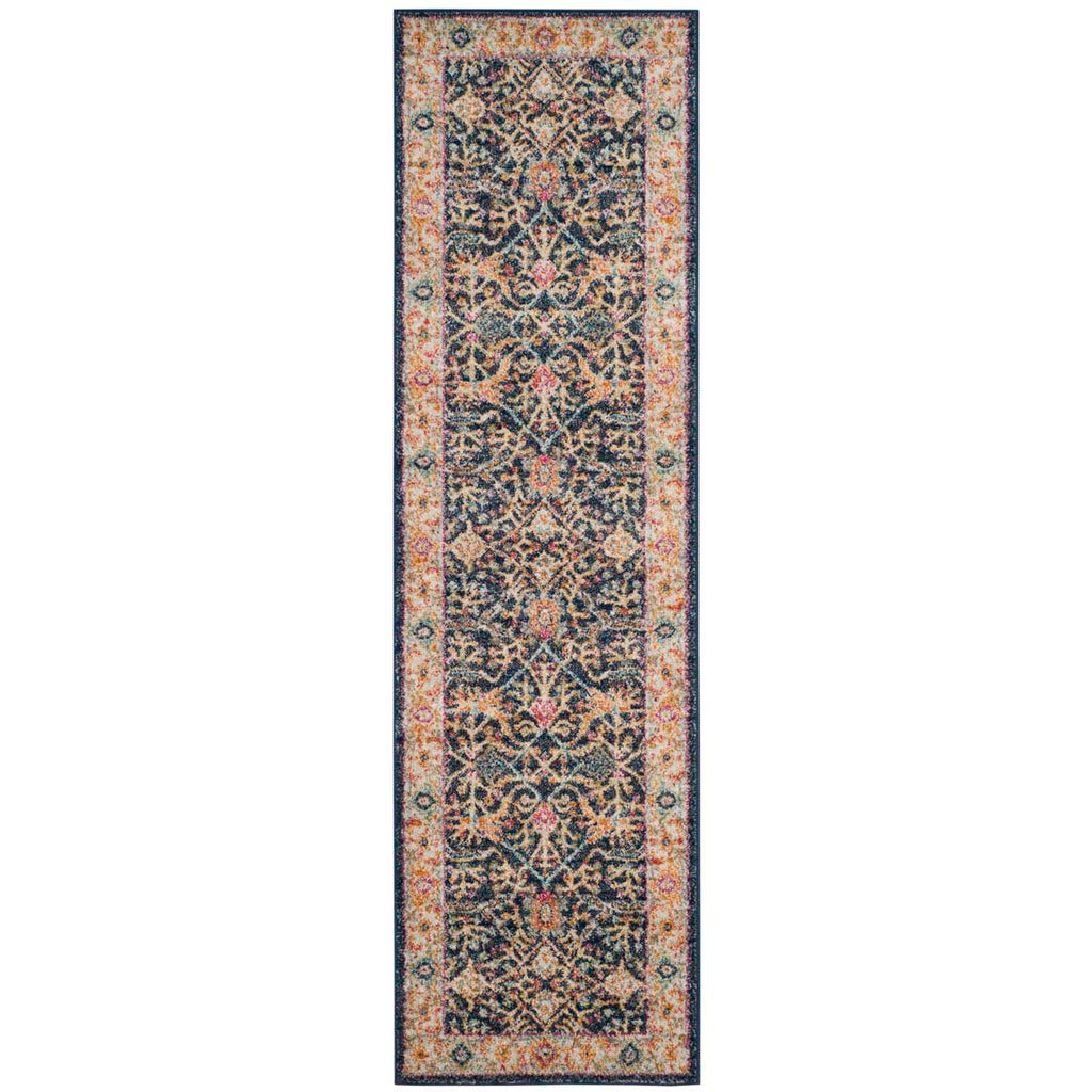 Safavieh Madison Rug Collection MAD612D - Navy / Creme